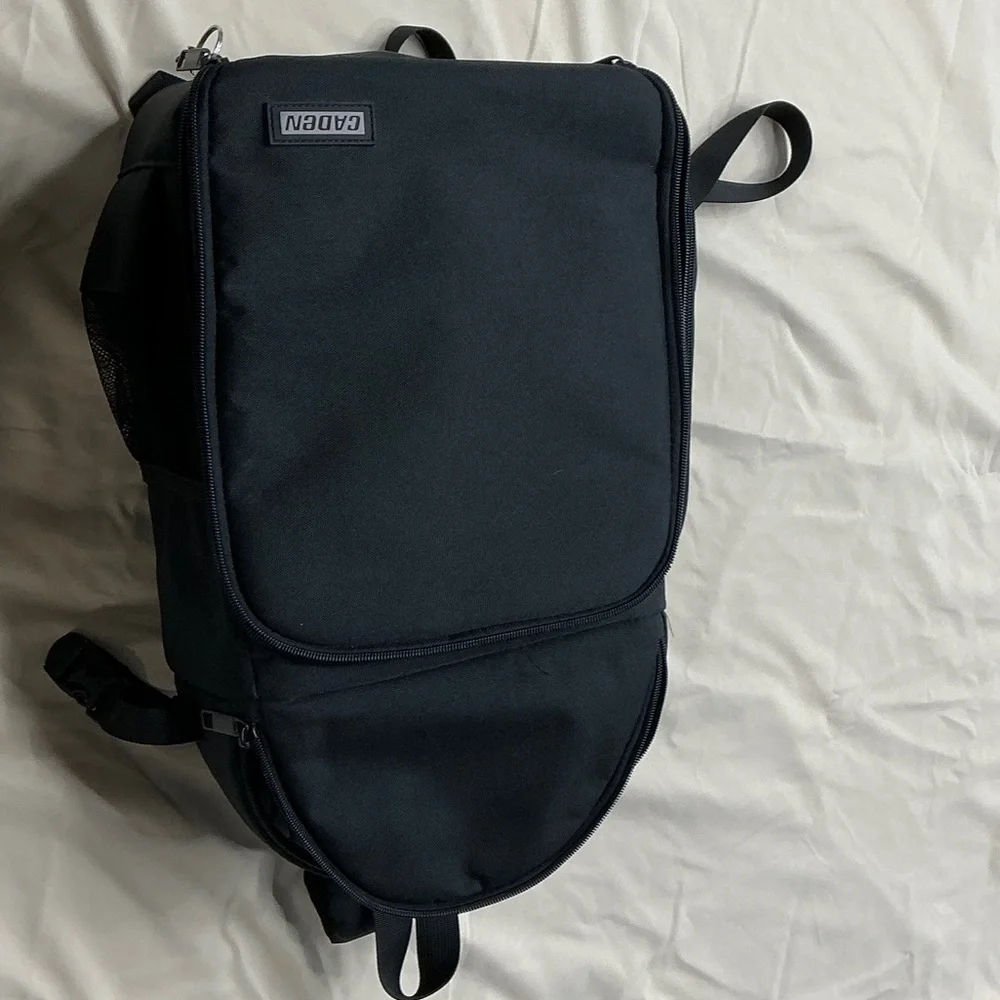 Black Camera Sling Backpack with side access